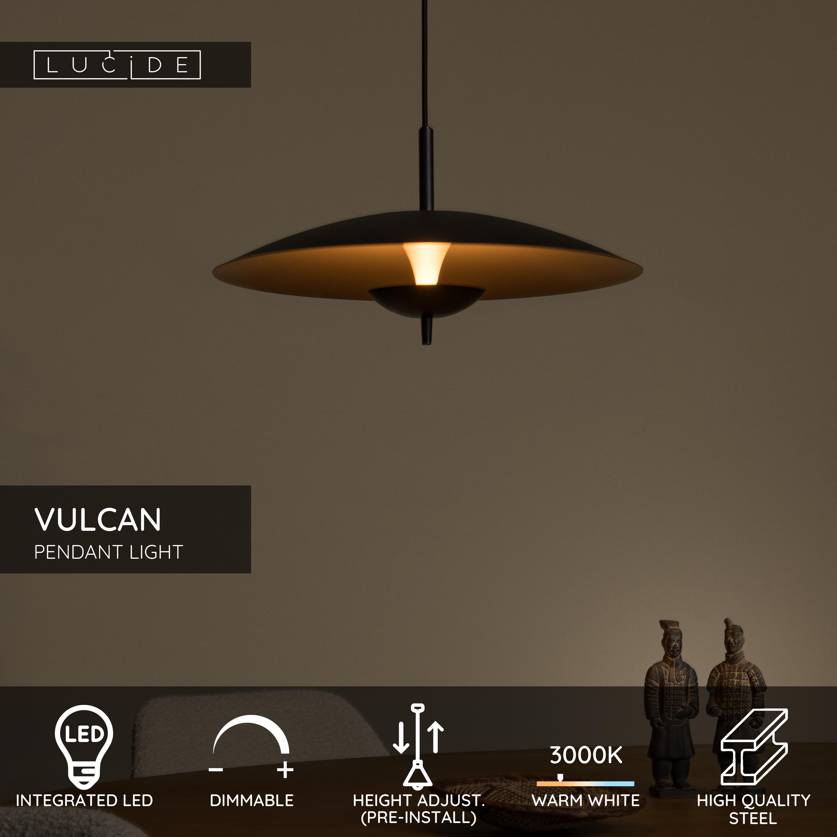 Lucide VULCAN - Pendant light - Ø 47 cm - LED Dim. - 1x9W